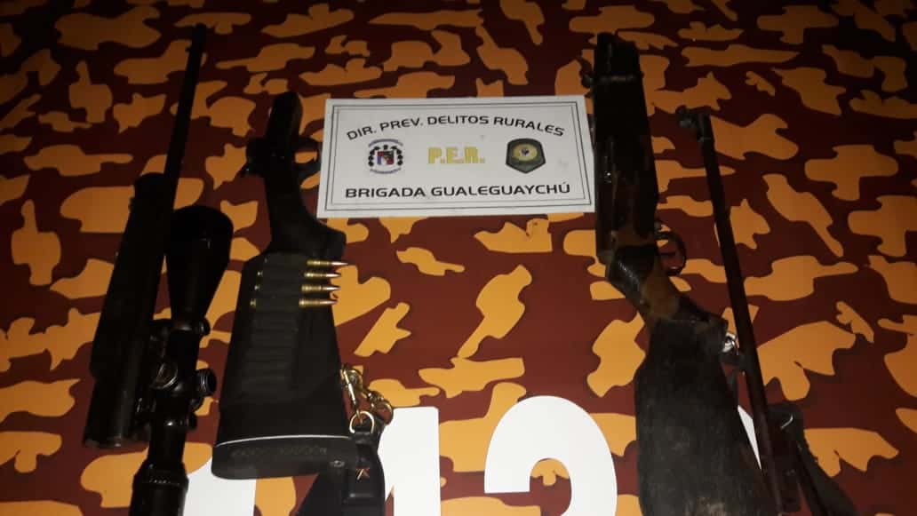 La Brigada de Delitos Rurales secuestró armas y municiones