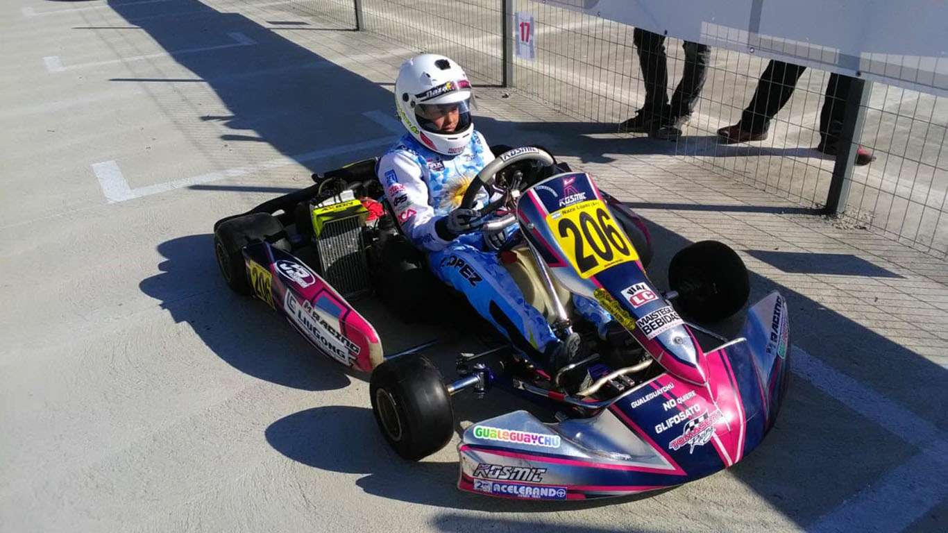 Karting: Nazareno López compitió  en el Sudamericano de Chile