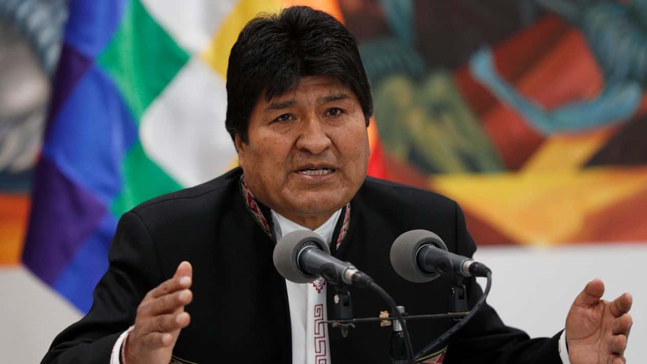Evo Morales denunció un golpe de Estado