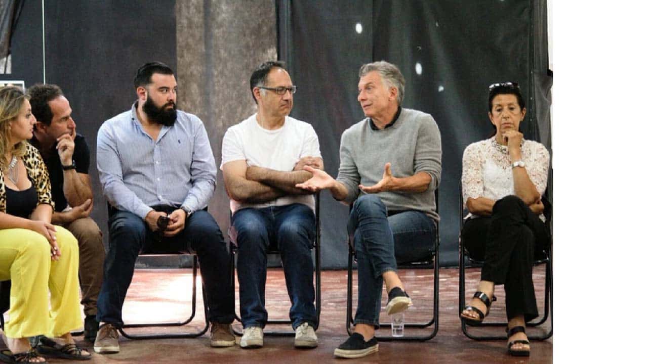 Mauricio Macri reapareció para una charla informal en Villa La Angostura
