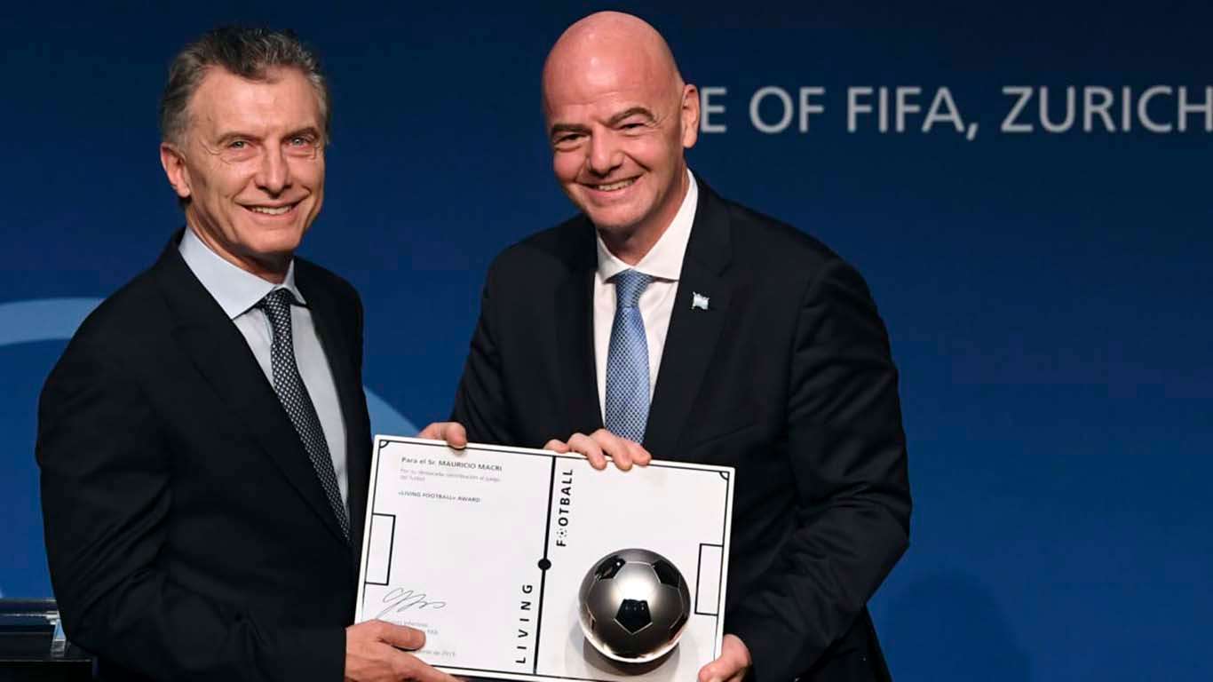 Macri fue nombrado  como presidente  ejecutivo de la  Fundación FIFA