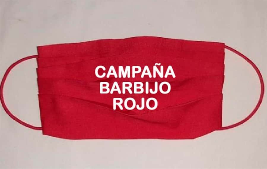 Barbijo rojo: la campaña contra la violencia de género comenzó en la ciudad