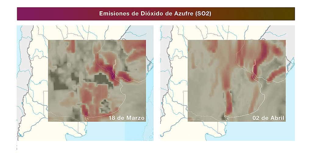 Imágenes satelitales muestran por qué cambió el olor del aire desde el inicio de la cuarentena