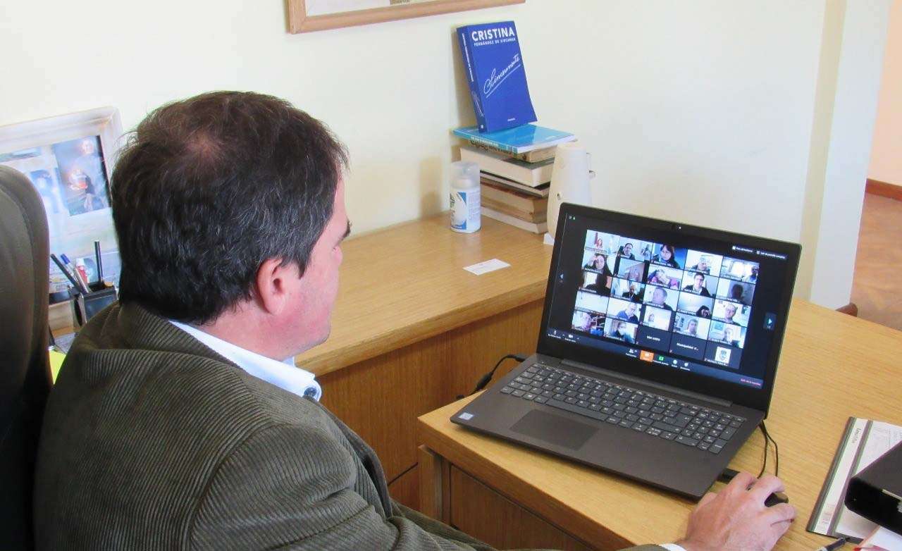Hasell y Martínez participaron de una videoconferencia con ministros del Gobierno provincial