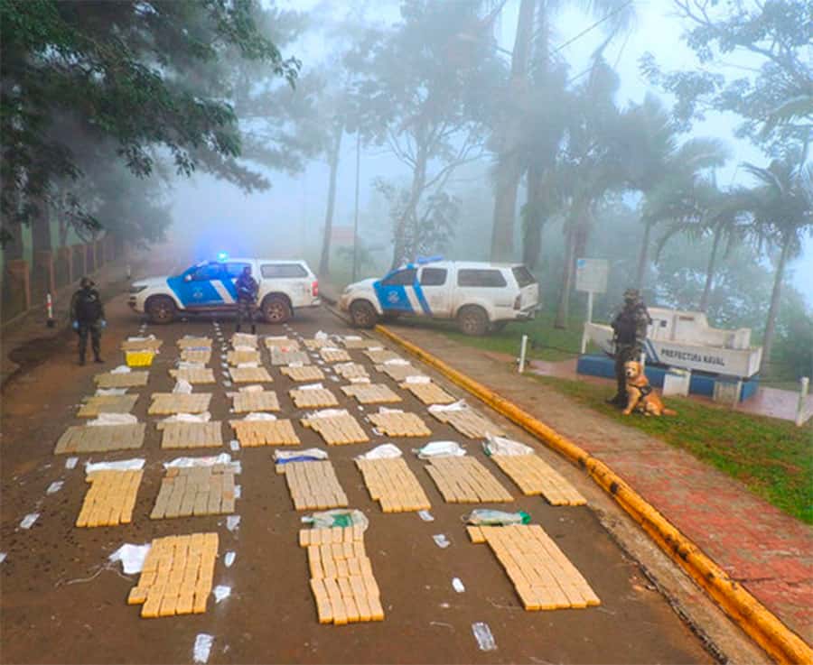 Prefectura secuestró más de 1.080 kilos  de marihuana en el Norte argentino