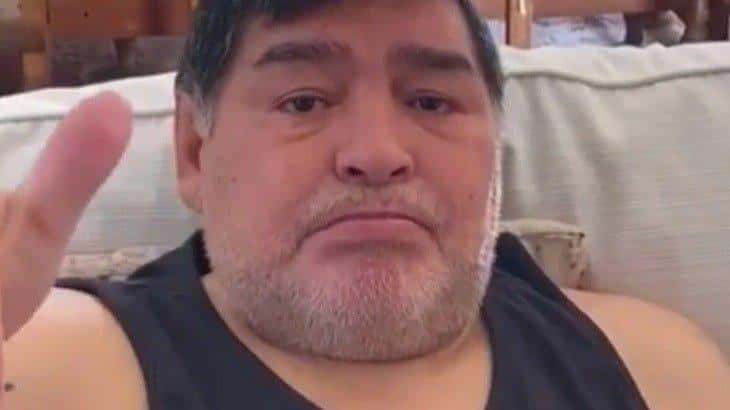 Maradona pidió en un video comida para los más necesitados
