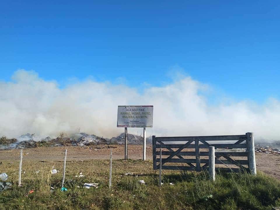 Urdinarrain: el depósito de ramas municipal sufrió un nuevo incendio