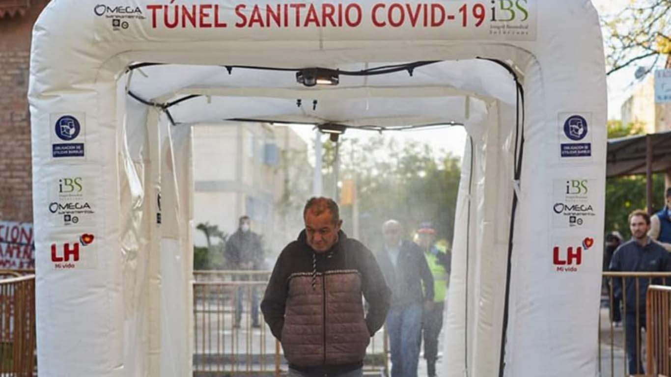 El COES Gualeguaychú recomendó la NO utilización de cabinas sanitizantes o túneles de desinfección