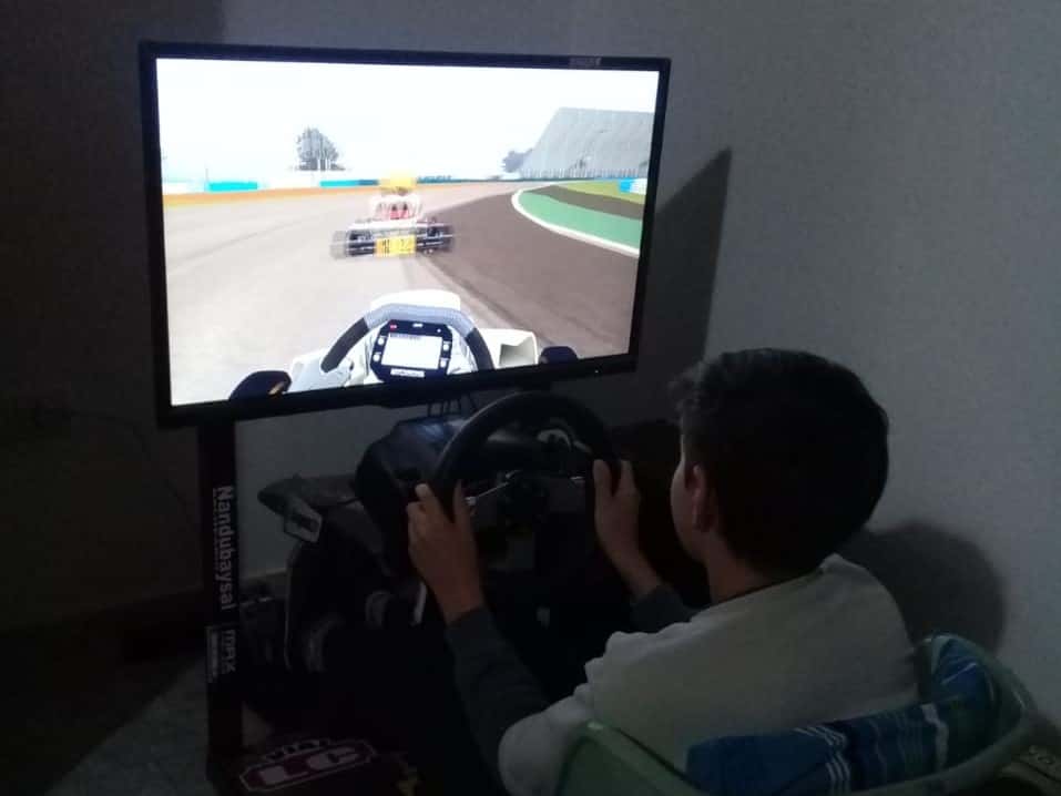 Karting Virtual: Por dificultades en la red, López quedó afuera del podio