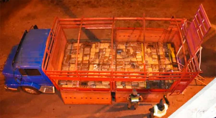 Narcotráfico: incautaron un millonario  cargamento de drogas en Gualeguaychú