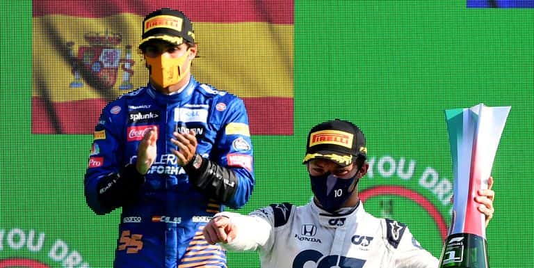 Fórmula 1:  Gasly, el inesperado ganador en Italia tras la sanción a Hamilton