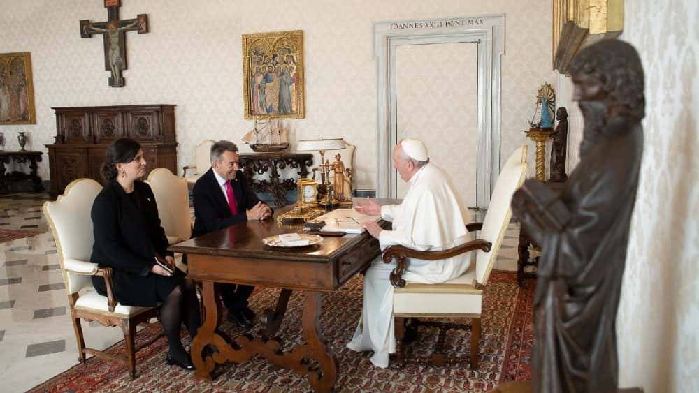 La audiencia del Papa con el presidente de la Cruz Roja Internacional
