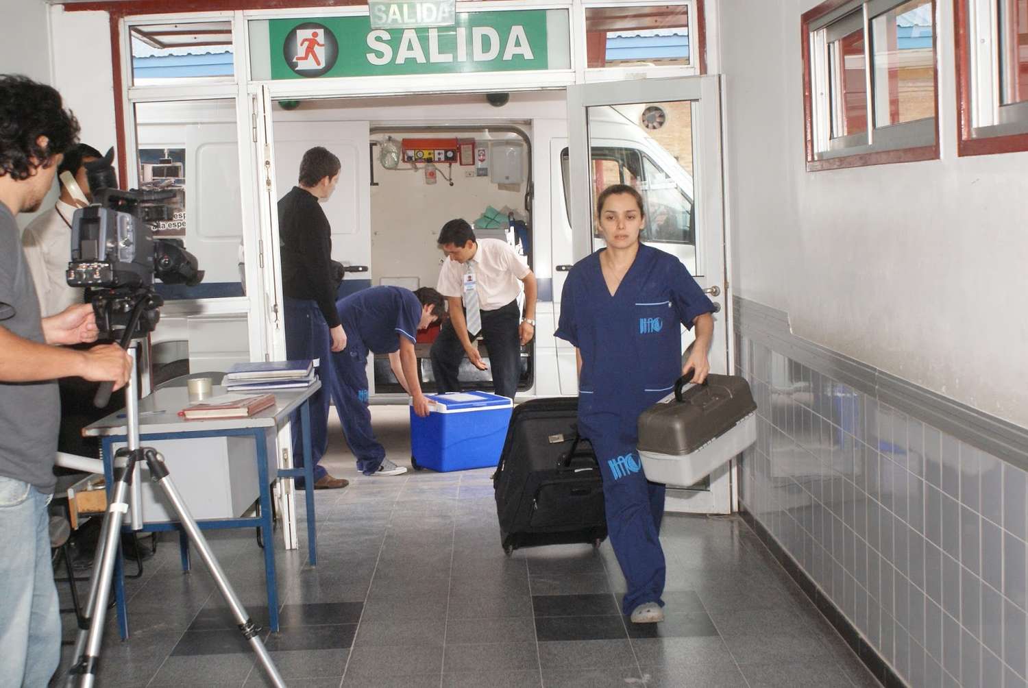 Ablación de córneas en el Hospital Centenario