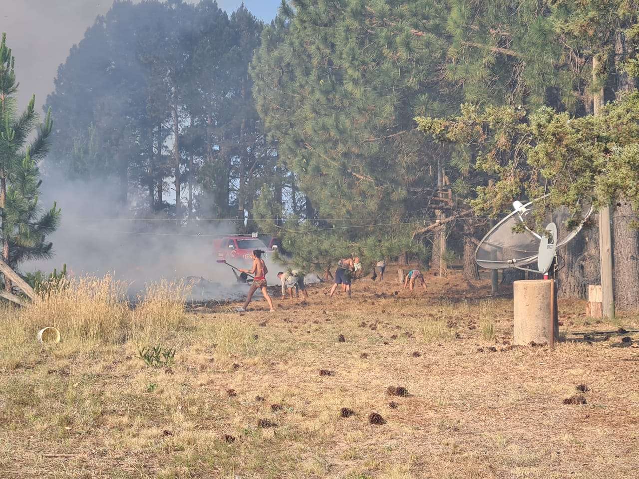 Bomberos voluntarios  combatieron dos incendios en Gualeguaychú