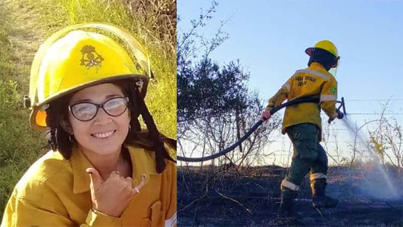 La  bombero Macarena de Larroque salvó  la vida a un compañero de trabajo