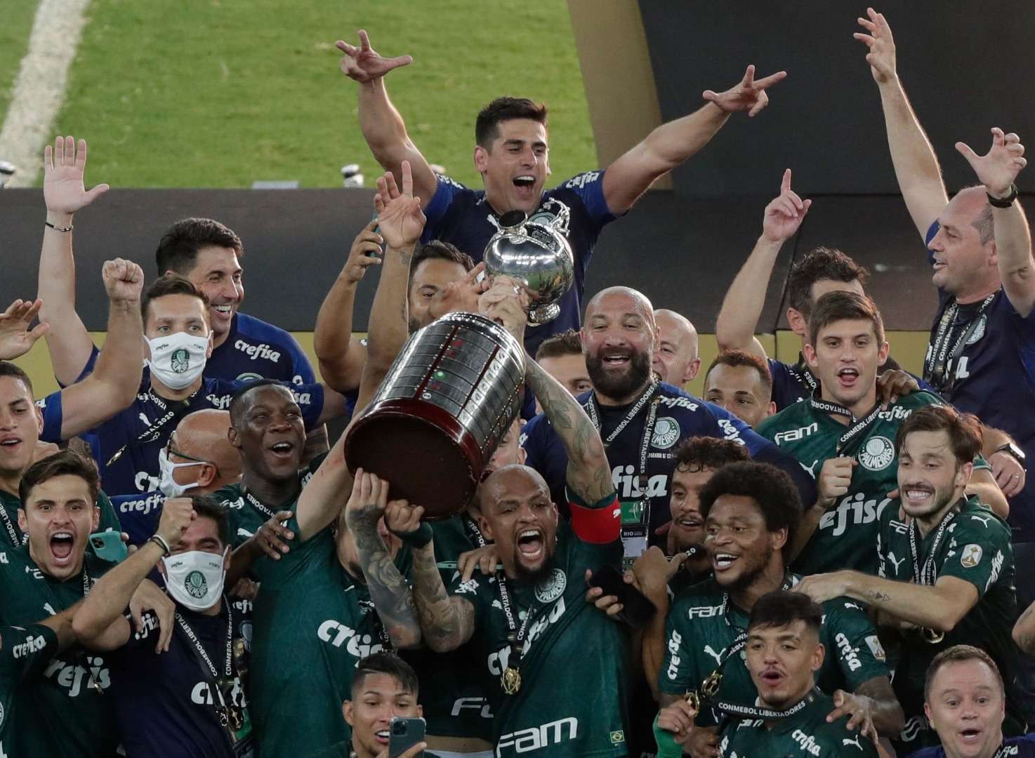 Con un gol sobre la hora, Palmeiras venció a Santos y es campeón de la Libertadores