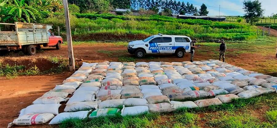 Prefectura Naval secuestró más de nueve toneladas de granos de soja