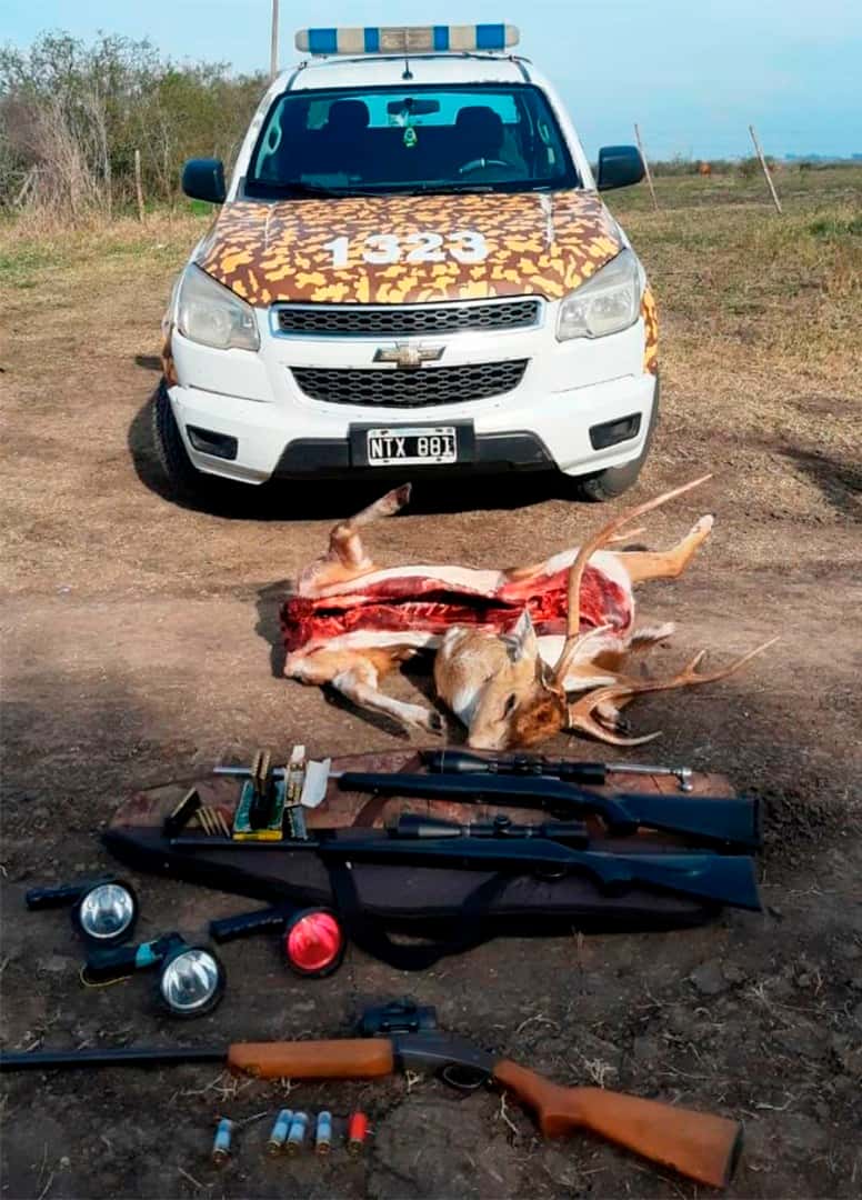 Secuestran armas a cazadores furtivos en Rincón del Gato