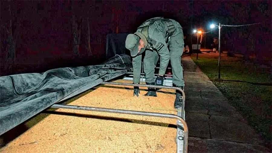 Trasladaban 57 toneladas de soja en dos camiones con documentación irregular