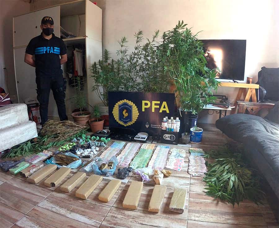 La Policía Federal secuestró  diez kilos de marihuana