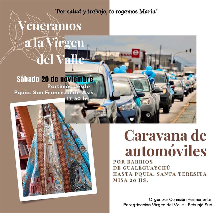 La Virgen del Valle será venerada con otra caravana automovilística