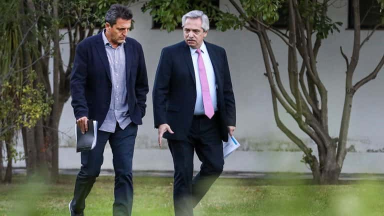 Alberto Fernández y Sergio Massa almorzaron en la Casa Rosada y delinearon la agenda parlamentaria de fin de año