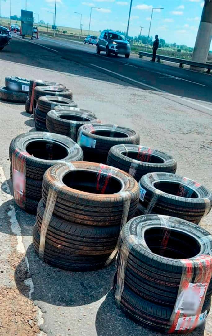 Secuestran  93 neumáticos  por presunto  tráfico ilegal