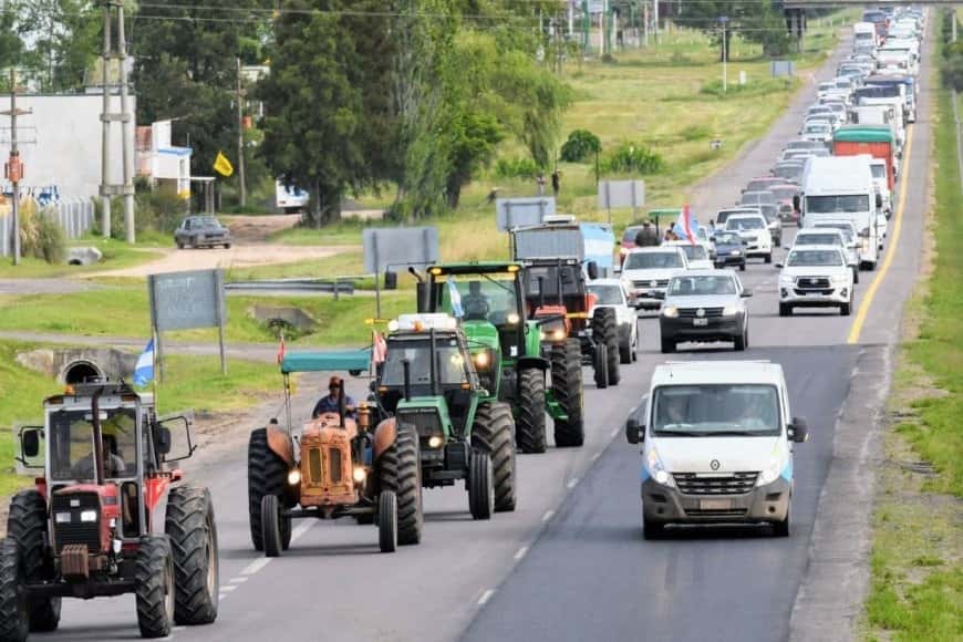 “Tractorazo”: el campo entrerriano resiste a los anuncios del Gobierno 