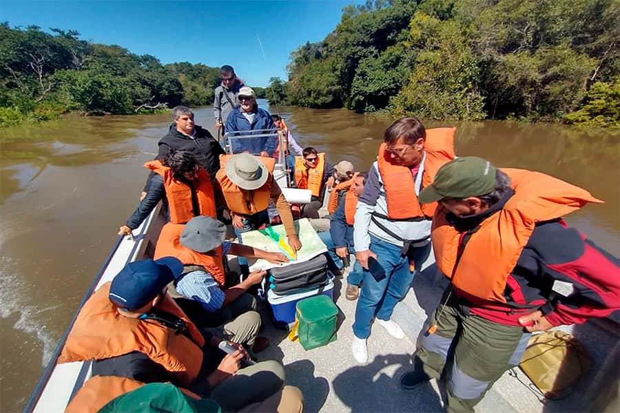 Autoridades entrerrianas y uruguayas recorrieron islas del río Uruguay
