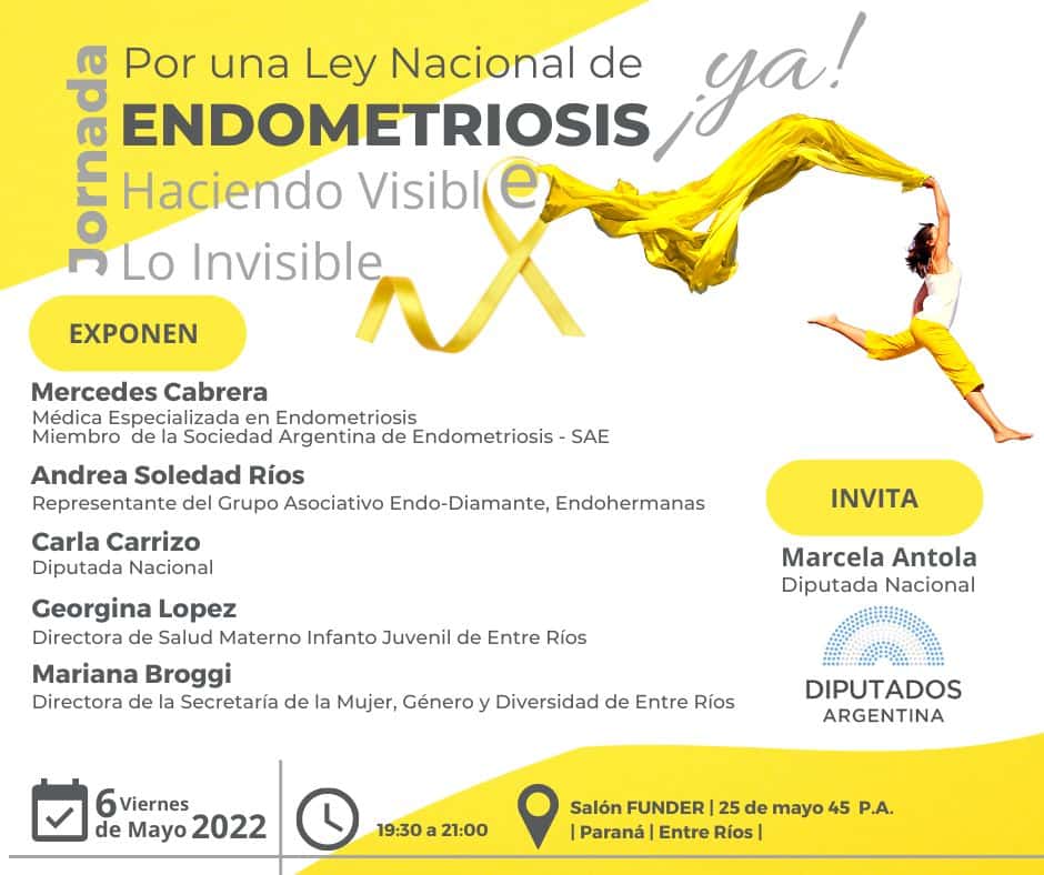 Se realizará la Jornada “Por una Ley Nacional de Endometriosis”