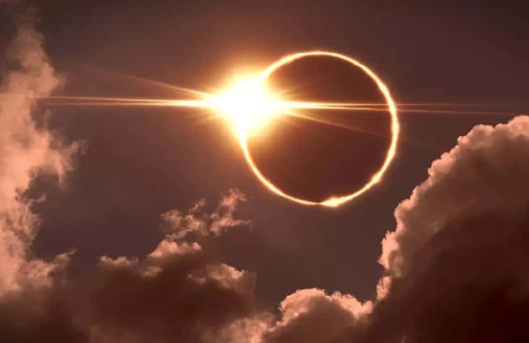 Un eclipse parcial de sol pudo observarse desde la Patagonia
