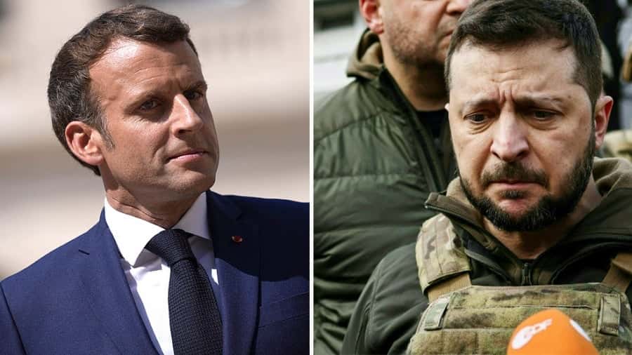 Macron le prometió a Zelenski más armamento pesado francés para Ucrania