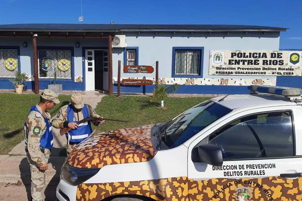 La Brigada Rural Gualeguaychú secuestró armas de alta potencia