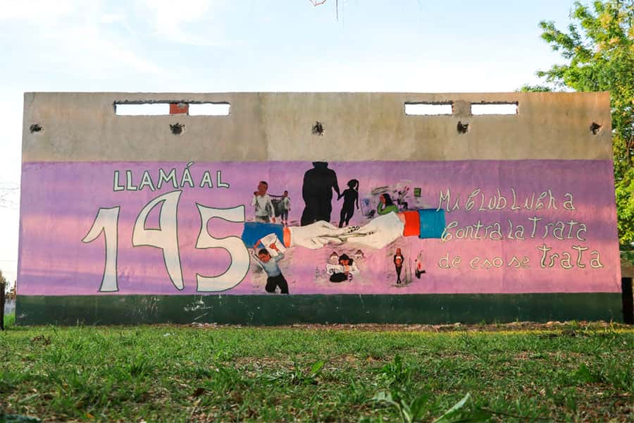 Gualeguaychú ganó el Concurso Nacional de Murales: Mi club lucha contra la trata