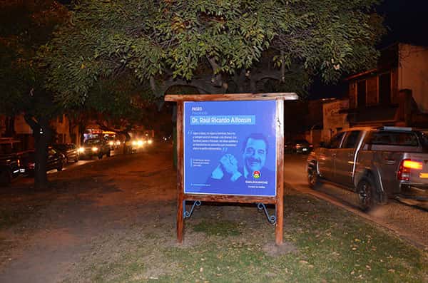 Hoy inauguran el paseo  Raúl Alfonsín en Avenida  Parque Sarmiento 