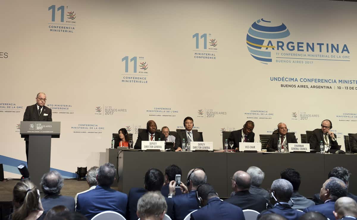 Argentina reclamó un comercio  internacional "abierto y equitativo"  en la cumbre de la OMC