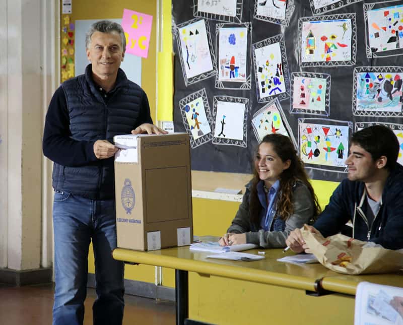 El presidente Macri votó en Palermo 