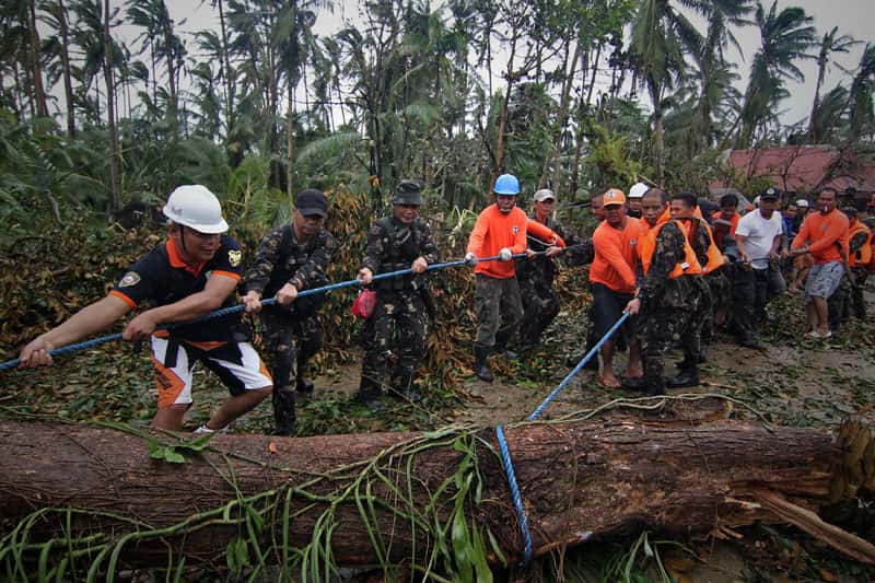 El tifón Hagupit afectó a Filipinas