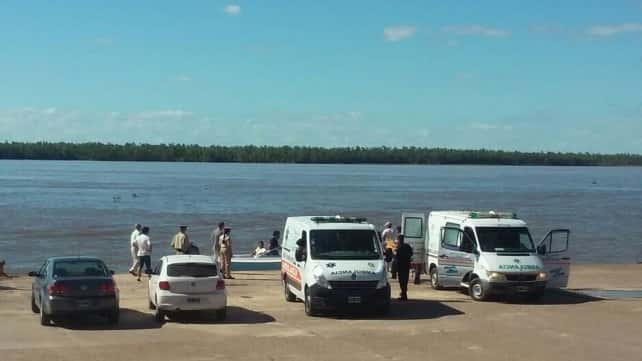 La Prefectura y la Policía de Entre Ríos buscan a los desaparecidos en el Río Paraná 