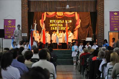 La Escuela “Domingo Faustino Sarmiento” realizó el acto protocolar por sus 90 años