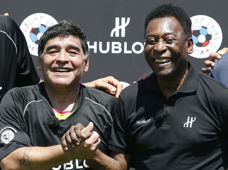 Pelé y Maradona, entre el cariño y los chispazos