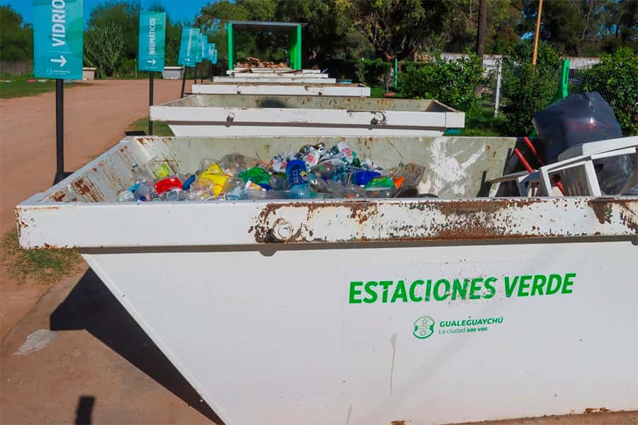 Las Estaciones Verdes colaboran con la separación de los residuos.