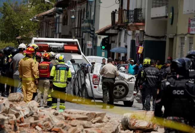 El terremoto tuvo lugar a las 12:53 horas (17:53 GMT) en una zona localizada cerca de la isla Puná.