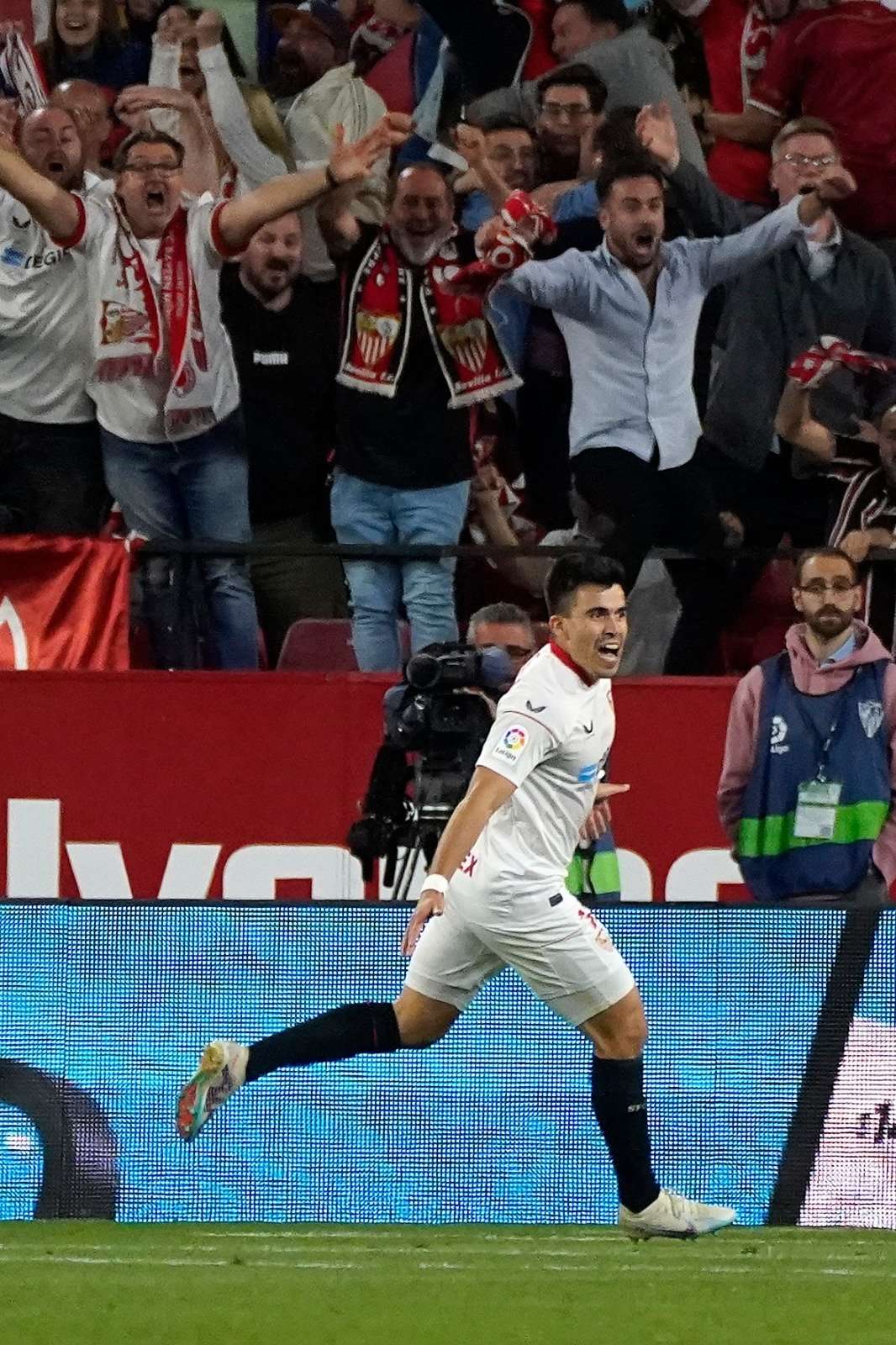 Marcos Acuña marcó en el empate de Sevilla ante Celta