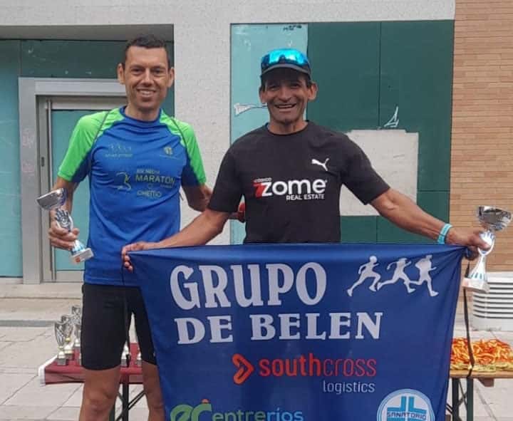 Belén corrió en España una prueba pedestre antes de volver al país