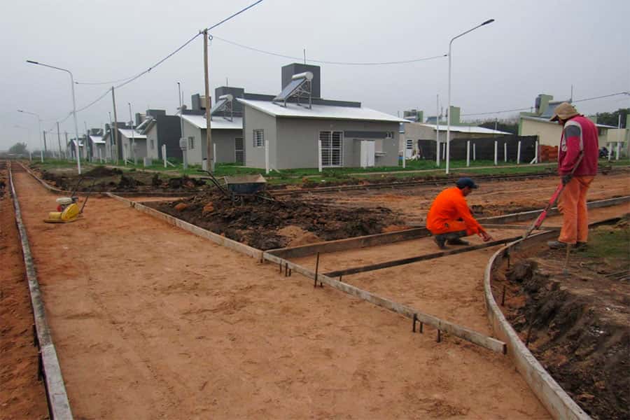 A través del IAPV y con el concurso del Banco de Tierras Municipal se desarrollan varias construcciones de viviendas.