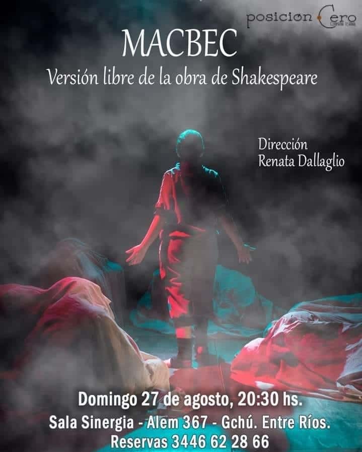 Posición Cero Teatro presenta “Macbec”, una versión libre de la obra de Shakespeare