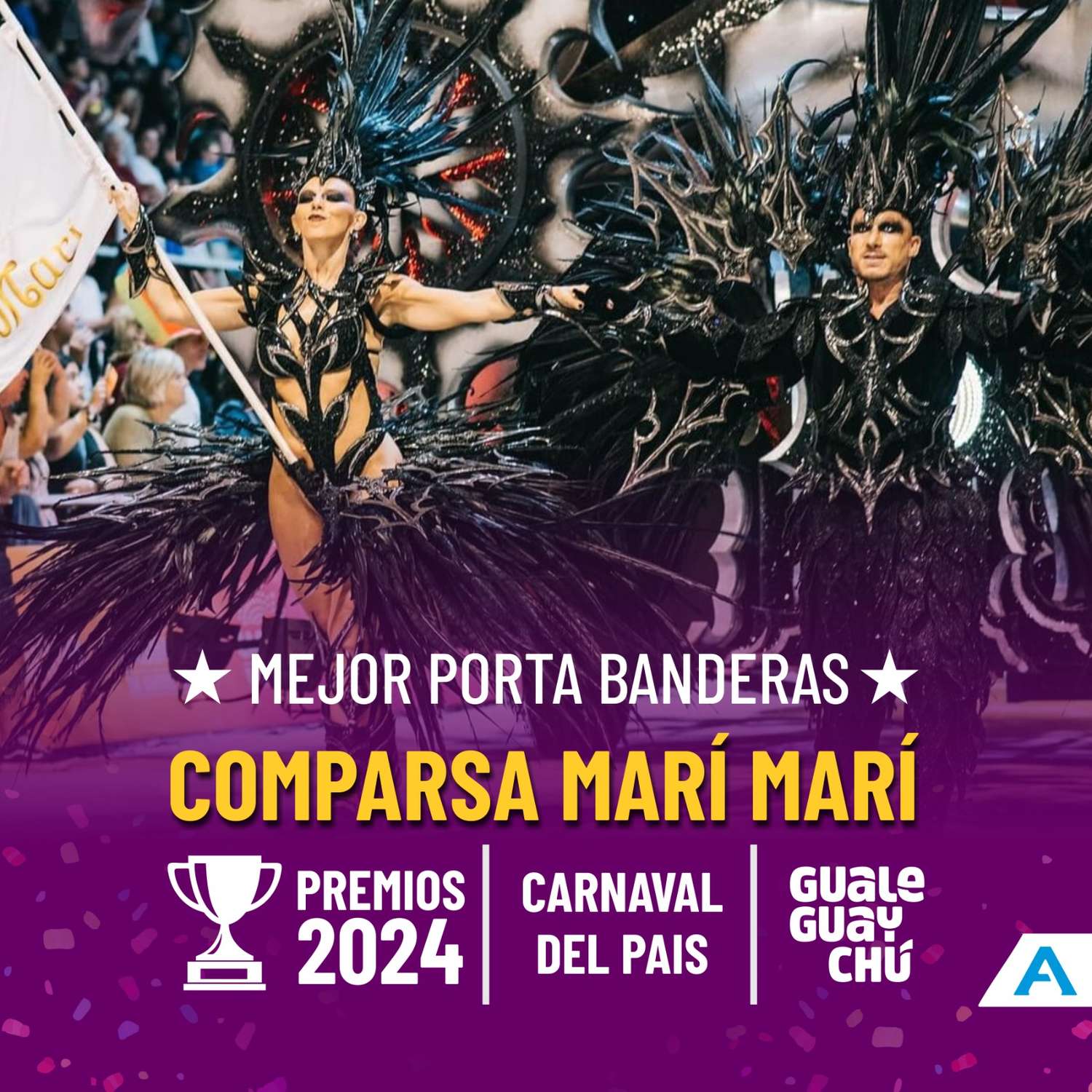 Marí Marí se lleva el primer premio de la noche: Los mejores portabanderas 2024
