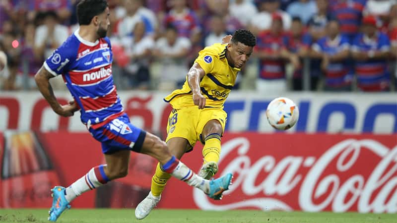 Boca tropezó y perdió en su visita a Fortaleza en la Copa Sudamericana