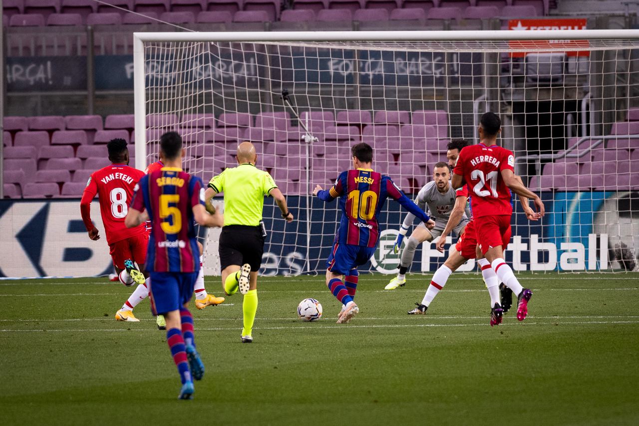 Un gol de Messi no alcanzó y Barcelona perdió la chance de ser líder en España